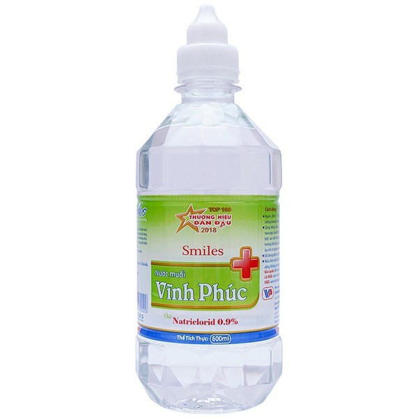 Nước muối VĨNH PHÚC 500ml sát khuẩn họng, vết thương