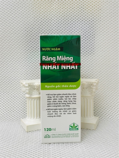 RĂNG MIỆNG NHẤT NHẤT Nước ngậm nguồn gốc thảo dược giảm đau nhức răng, viêm nướu