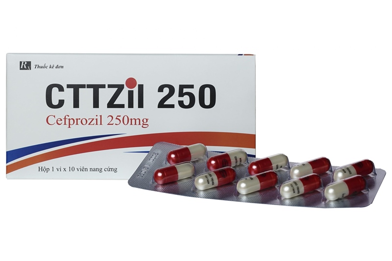 CTTZil 250 (Cefprozil 250mg) Thuốc Kháng Sinh 10v