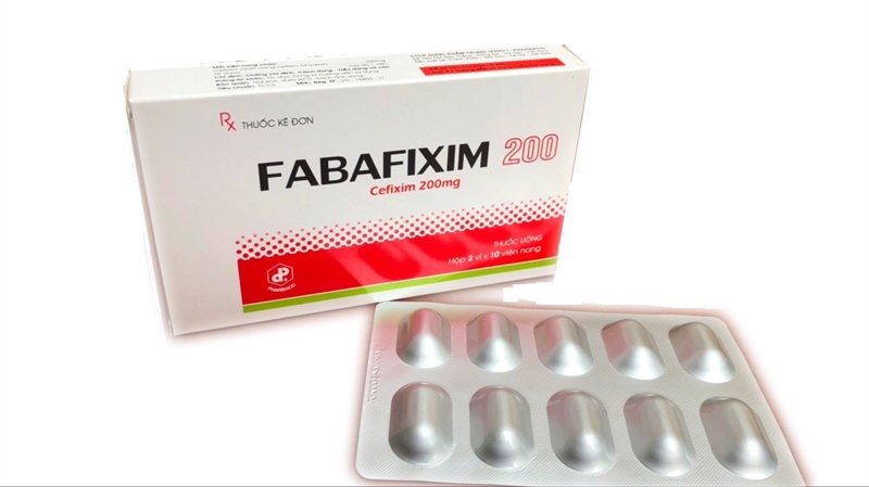 Fabafixim 200 (Cefixime 200mg) | Thuốc Kháng Sinh | (hộp 2 vỉ x 10v) Dược TW1