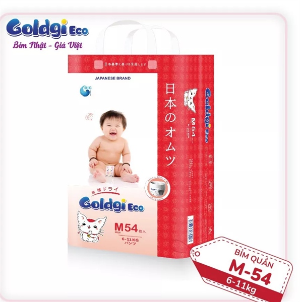 Bỉm quần Goldgi ECO M54