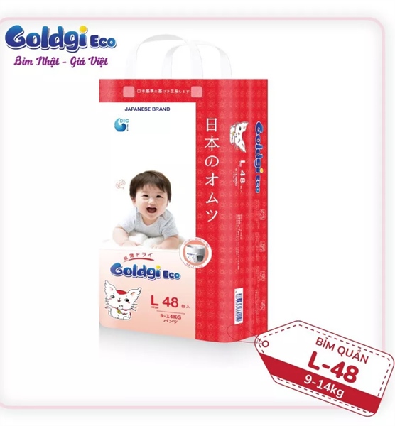 Bỉm quần Goldgi ECO L48