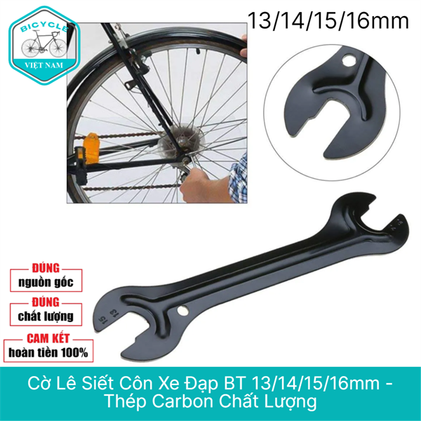 Cờ Lê Siết Côn Xe Đạp BT 13/14/15/16mm – Dụng Cụ Tháo Lắp Moay Ơ, Sửa Chữa Bảo Dưỡng Xe Đạp Road MTB