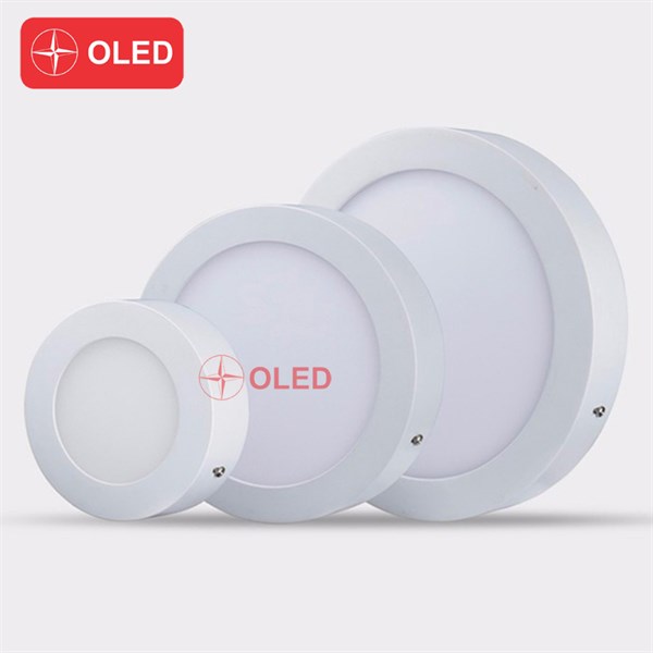 Đèn ốp nổi trần tròn 24W 6500K (thân nhựa)