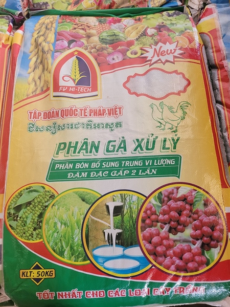 PHÂN GÀ XỬ LÝ (CCV - CHICKEN FERTILIZER - PHÂN GÀ XỬ LÝ) 50KG
