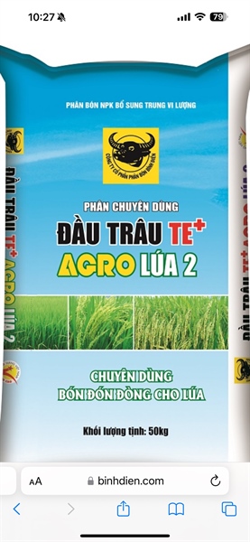 ĐẦU TRÂU TE+AGRO LÚA 2