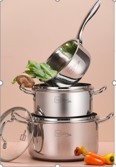 Bộ nồi 3 lớp quai đũa tán Fivestar (FPB3002)