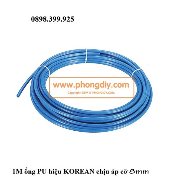 1M ống PU – KOREAN -Dây hơi Korea 8mm (M)