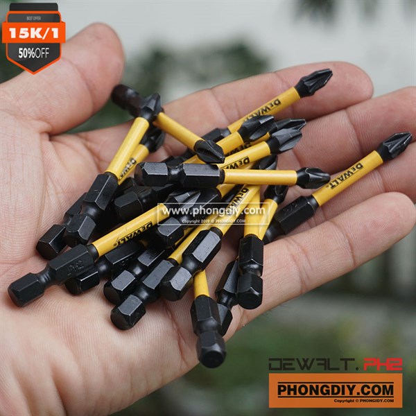 Dewalt PH2 (bake) đen-52mm