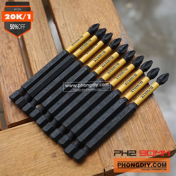 Dewalt-PH2 (bake)-90mm đen