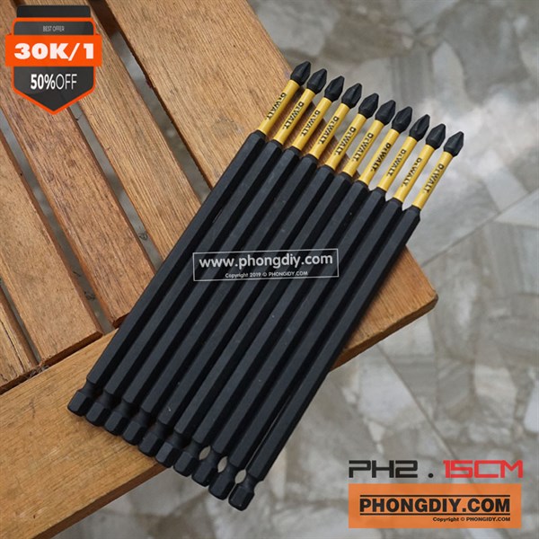 Dewalt-PH2 (bake) đen-152mm