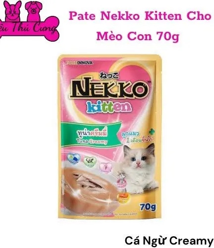 PATE NEKKO KITTEN CREAMY VỊ CÁ NGỪ 70G - NP31