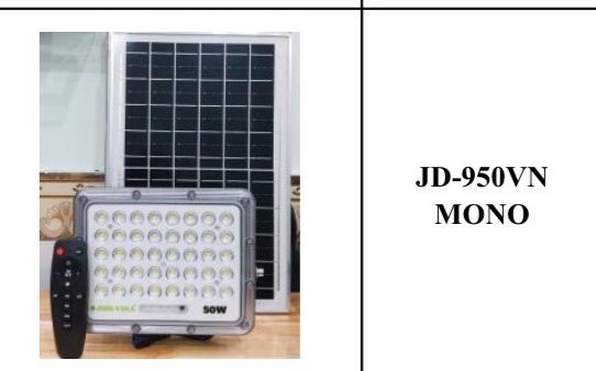 Đèn NLMT JD 950VN MONO (50W)