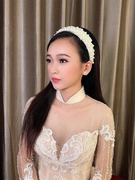 Băng đô hạt trai bản lớn