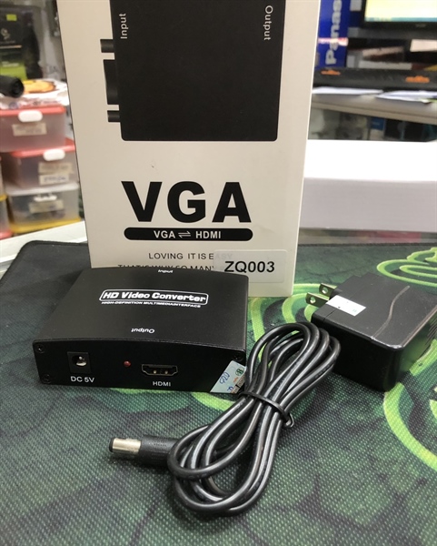 Box chuyển đổi VGA --> HDMI ADAPTER audio