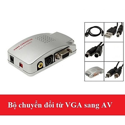 Box chuyển đổi VGA --> AV + Svideo
