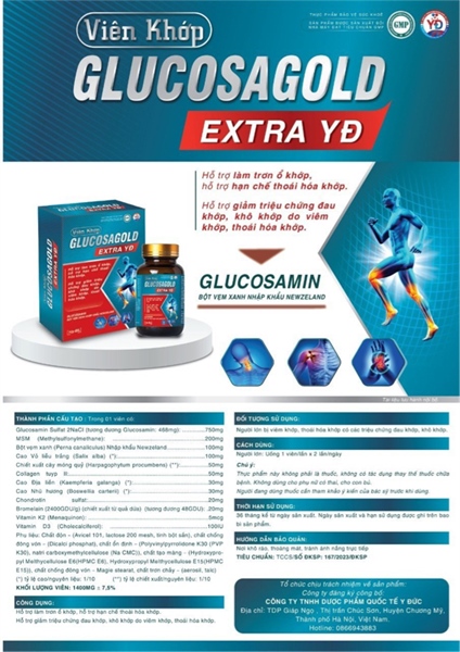 Viên khớp GlucosaGold Extra YĐ