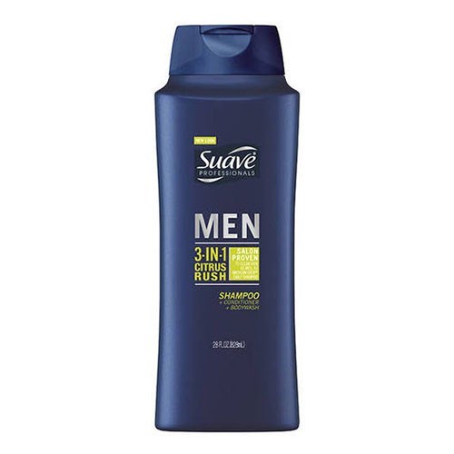 GỘI XẢ VÀ TẮM SUAVE 3IN1 MEN CITRUS RUSH 828ML