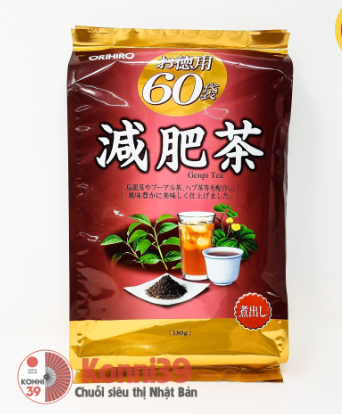Trà Genpi Orihiro thảo dược giảm mỡ bụng 60 gói