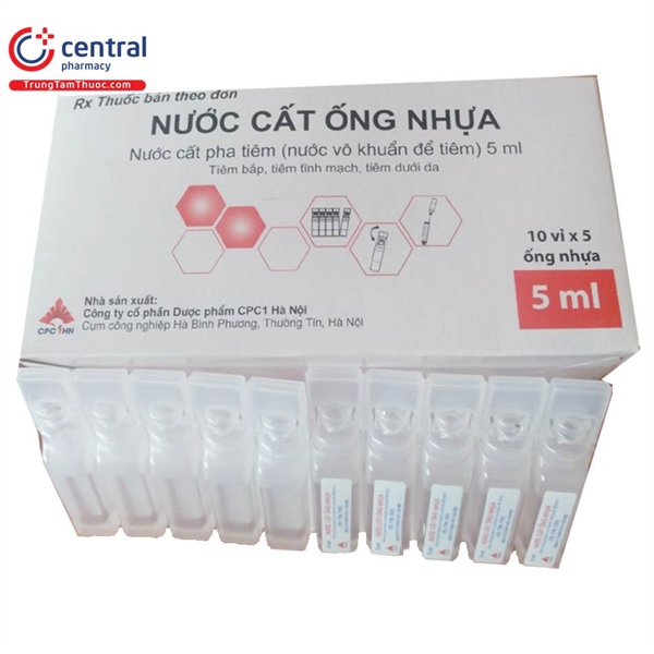Nước cất ống nhựa
