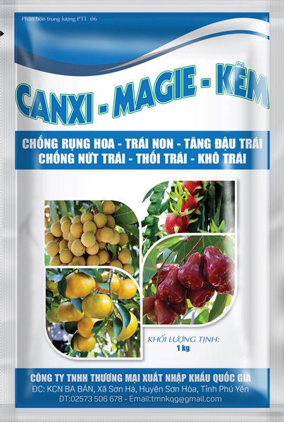 Phân bón trung vi lượng Canxibo - Magie - kẽm