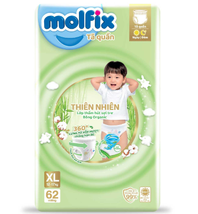 Tã quần molfix size XL62