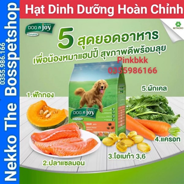 Hạt Dinh Dưỡng Hoàn Chỉnh Cho Chó Dog n Joy Complete 500g