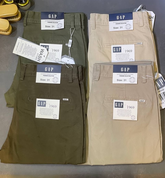 Quần Kaki Gap Manga Slim - Rêu 1