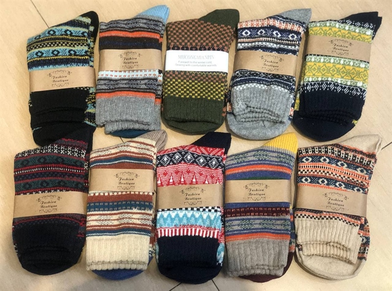 Vớ Vintage Thổ Cẩm Hàng Nhập - Dài