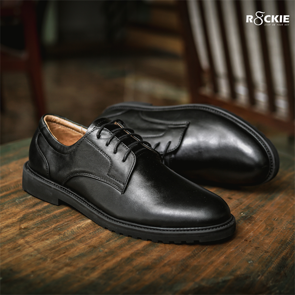 Giày Tây San Marcos PH Derby Trơn Nối Gót - ĐEN - 39 1