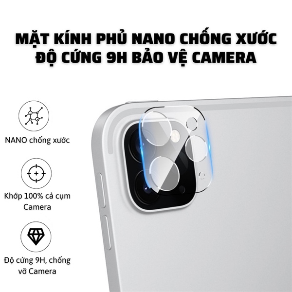 Cường lực kính cụm Camera iPad Pro 11/12.9 inch (20/21/22)