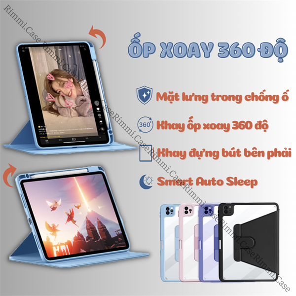 Ốp iPad xoay 360 độ Mini 6 | Mini 7