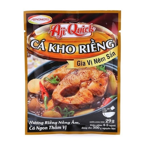 Gia Vị Nêm Sẵn Cá Kho Riềng Ajinomoto Aji-Quick Gói 29G