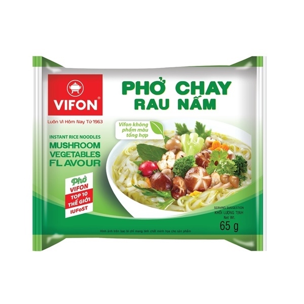 Phở Gói Vifon 65g Chay Rau Nấm