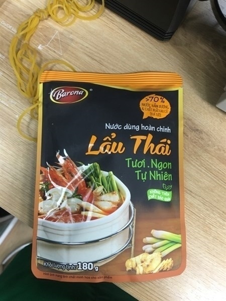 Gv. Xốt Gia Vị Hoàn Chỉnh Nước Lẩu Thái Barona 180g *10G