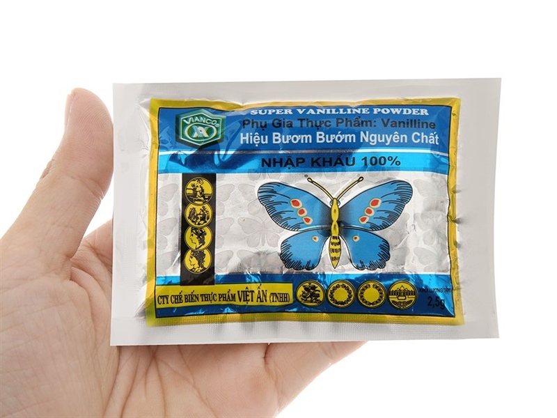 Bột Thơm Vani Vianco Hiệu Bươm Bướm Gói 2,5G