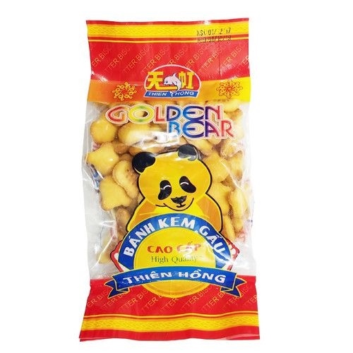Bánh Kem Gấu Thiên Hồng Gói 180G