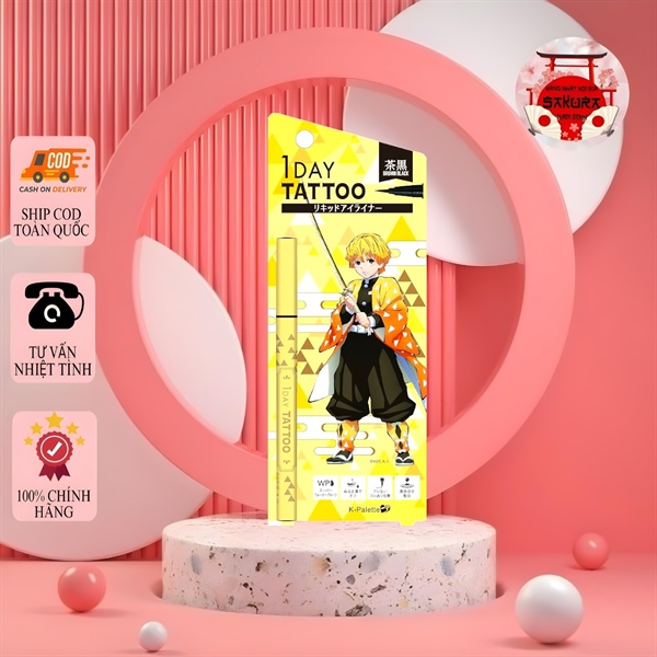 Bút kẻ mắt K-palette 1 day Tattoo màu nâu đen