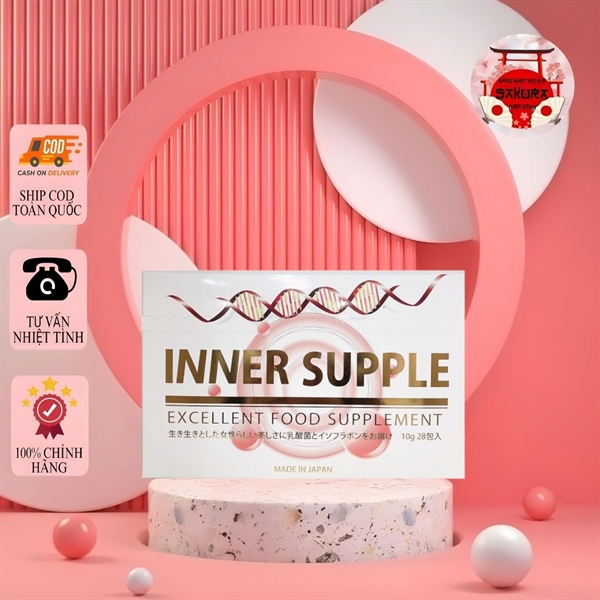 Nước Uống Cân Bằng Nội Tiết Tố Nữ Inner Supple(28 Gói)