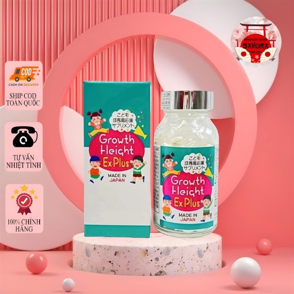 Viên uống hỗ trợ tăng chiều cao Growth Height EX Plus lọ 300 viên