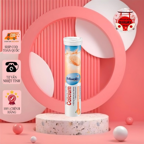 VIÊN SỦI CANXI MIVOLIS CALCIUM 82G
