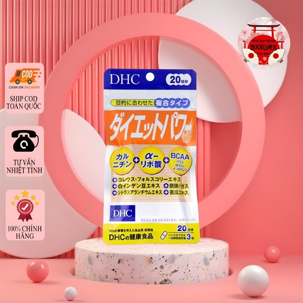 Viên uống giảm cân DHC Diet Power 20 ngày gói 60 viên
