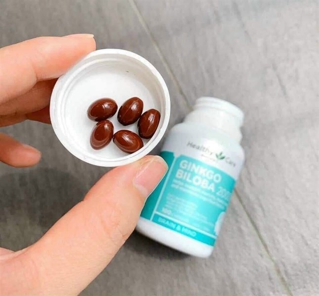 Viên uống bổ não Ginkgo Biloba Healthy Care Úc 2000