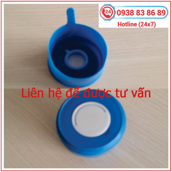 Nắp 5 Gallon đóng yêm màu xanh