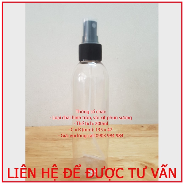 Chai phun suong 200ml