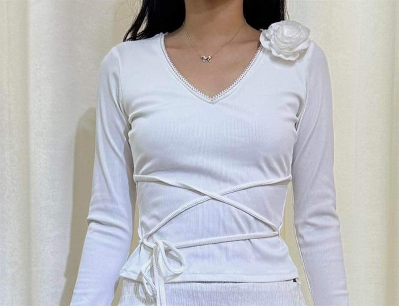 White Rose Top