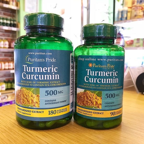 Viên Uống Tinh Nghệ Vàng Puritan Pride Turmeric Curcumin 180Viên (Date 1/2028)