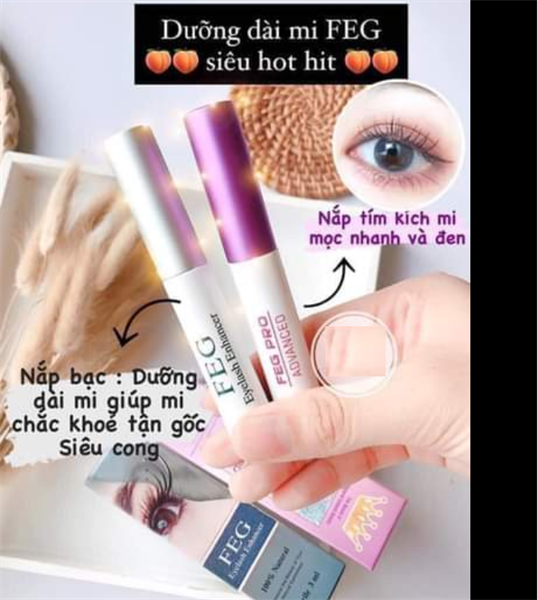 Dưỡng Lông Mi Feg Eyebrow Enhancer 3ml Mỹ( Tím )