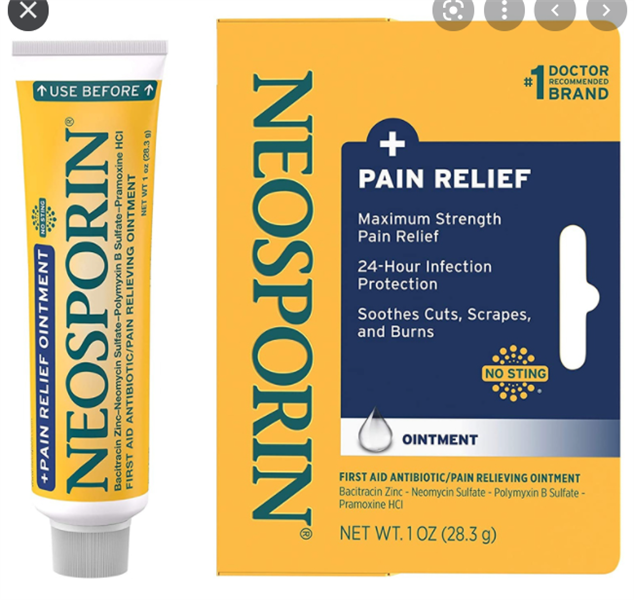 Kem Mỡ Neosporin + Pain Relief Ointment 28.3G - Date 1/28