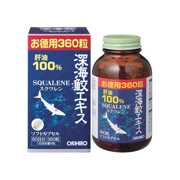 Viên Uống Sụn Vi Cá Mập Squalene Orihiro 360 Viên( date 3/29)